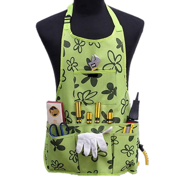 Oxford Cloth Work Apron Garden Apron for Home Garden Waterproof Apron with Tool Pockets, DIY Enthusiasts - Quality:1 Piece;