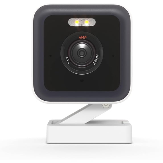 Restored WYZE Cam v3 Pro Wired 2K Outdoor/Indoor Wi-Fi Camera for Home Security, Pet Baby Kids Elderly Monitoring, Edge AI, Color Night Vision, Spotlight Camera, Works with Alexa & Google Assistant