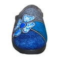 thumbnail image 3 of Sleepers Womens Kimberly Flower Trim Mule Slippers, 3 of 3