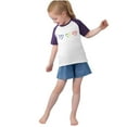 thumbnail image 5 of Spazoro Toddler Girls T-shirts, Casual Graphic Summer Crewneck Short Sleeve Tops Tee Purple Size 13 T, 5 of 8