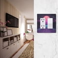 thumbnail image 5 of Yayeee Rocker Switch Wall Plate 2-Gang 4.7"x4.6" Home Decorative Outlet Cover, Night Neon Road, 5 of 6