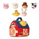 thumbnail image 3 of Animales de granja de peluche, juguetes educativos de aprendizaje, granero grande, regalos, peluches de peluche, juego para niñas, niños y bebés., 3 of 9