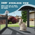 thumbnail image 6 of Haverchair Catio Cat Window Perch Outdoor, 360° Catio Cat Enclosure Window for Indoor Cat with Waterproof Roof, Cat Window Box with Metal Mesh Cat Door for Sunbathing, Napping, Overlook, 6 of 9