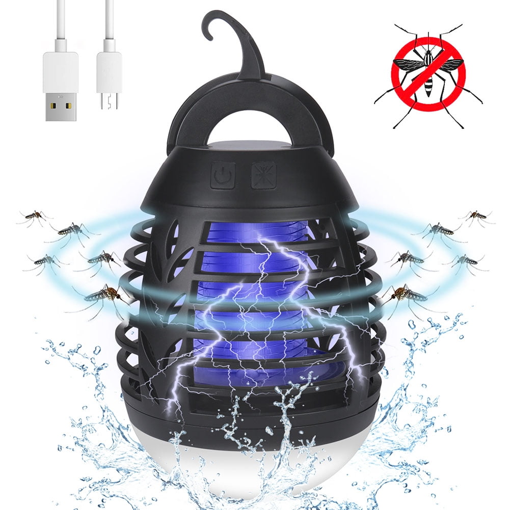 Bug Zapper Lantern Rechargeable Mosquito Killer Lamp Waterproof ...