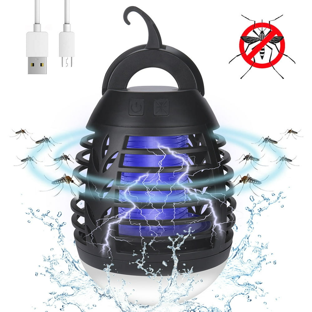 Bug Zapper Lantern Rechargeable Mosquito Killer Lamp Waterproof