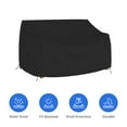 thumbnail image 6 of Covers & all Outdoor Loveseat Sofa Cover, 12 Oz Waterproof UV & Weather Resistant Patio Furniture Bench Cover Outdoor Use with Air Vent & Drawstrings (104"W x 31"H x 33"D x 15"FH, Black), 6 of 7