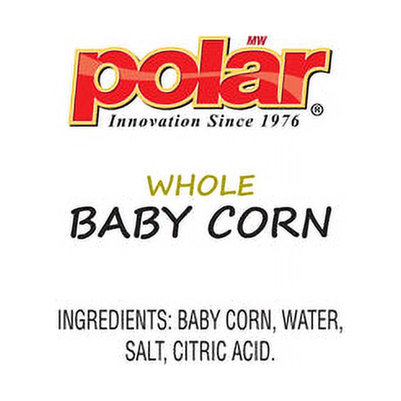 MW Polar Whole Baby Corn, 15 oz Can (Pack of 12)