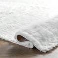 thumbnail image 5 of nuLOOM Cloud Shag Area Rug, 5', Round, Ivory, 5 of 9
