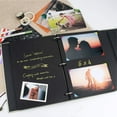 thumbnail image 4 of DIY Black Pages Photo Album Scrapbook Linen Photo Book with Vintage Decoration, 4 of 5