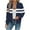 Blue a2, variant on jobturf Womens Bomber Jacket Spring Trendy Texture Full Zip up Coats Long Sleeve Going Out Tops Fall Winter Casual Outerwear with Pockets Size L