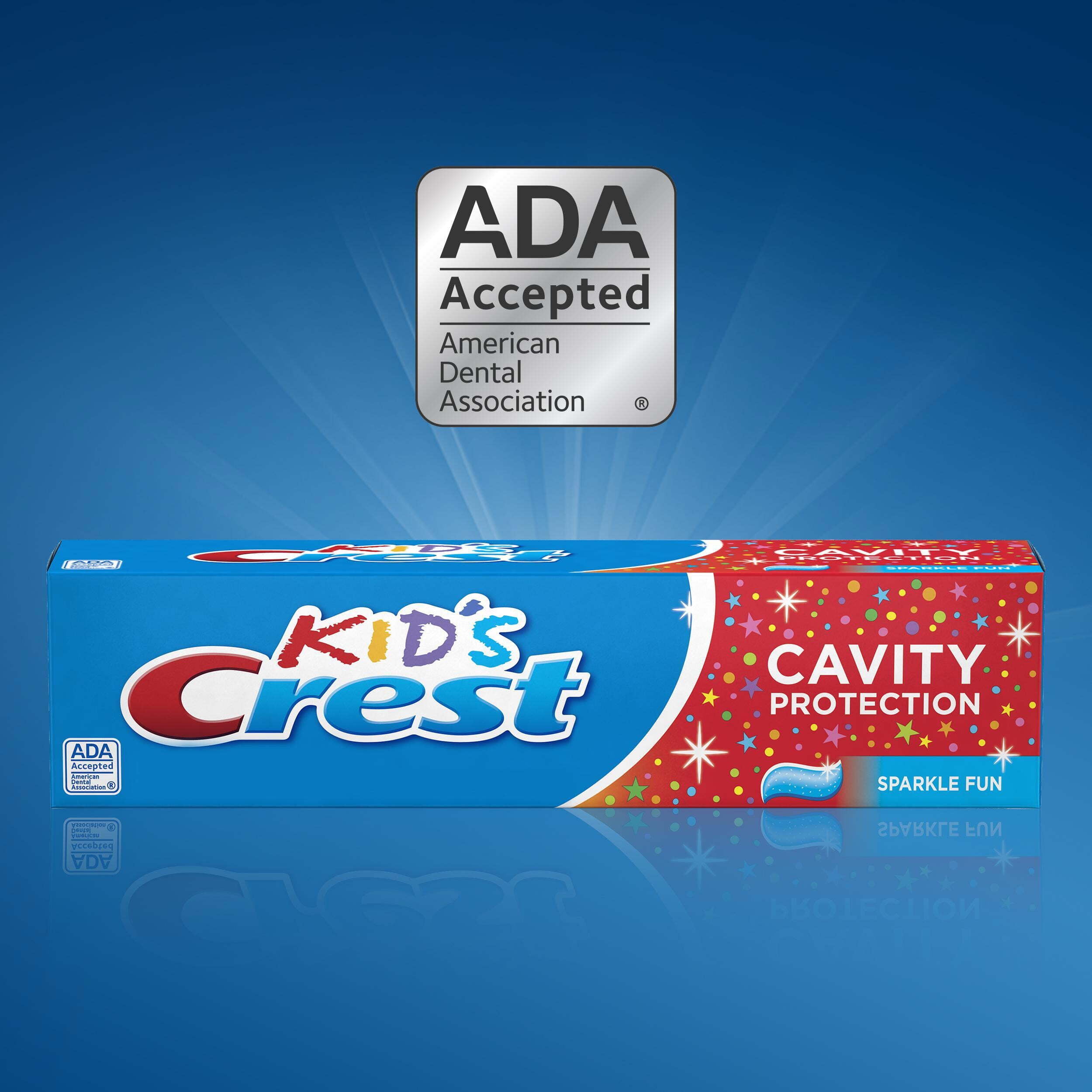 (6 pack) Crest Toothpaste, Kids Cavity Protection Toothpaste, Sparkle Fun Flavor, 4.6 oz, Triple Pack for Ages 3+