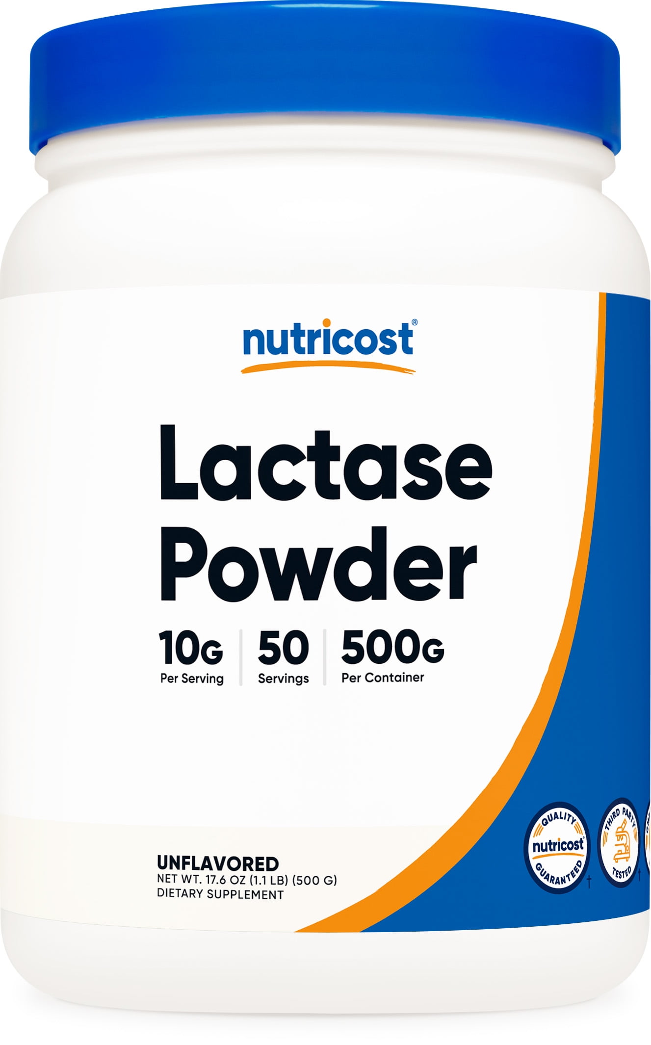 Nutricost Lactase Powder 500 Grams NonGMO, Gluten Free Supplement