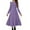 Purple, variant on Women Sweater Dress Round Neck Long Sleeve Ribbed Knit Slimming Maxi Dress Fall Pleated Elegant A Line Winter Dresses 2XL