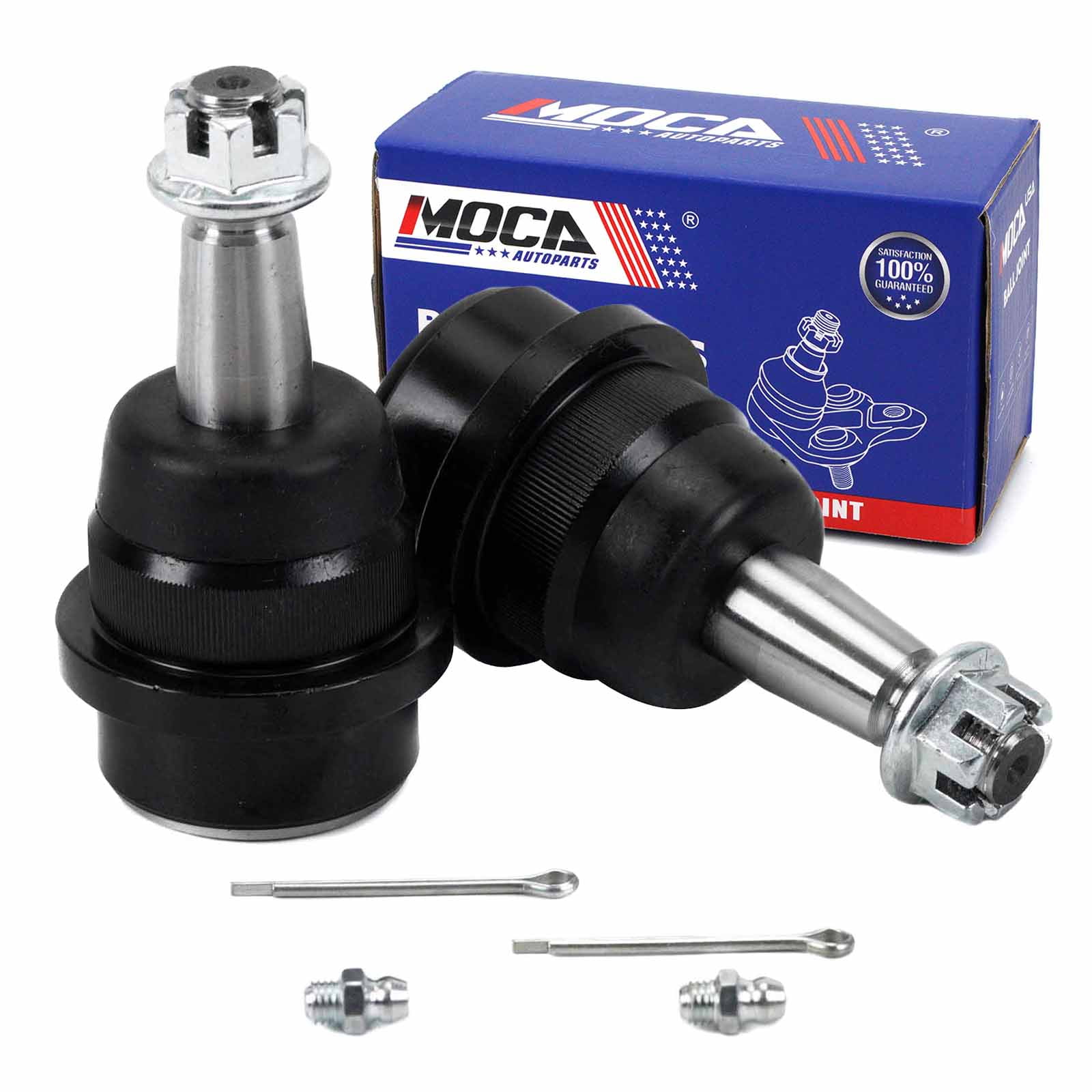 MOCA AUTOPARTS 4x Front Upper & Lower Ball Joints Fit for 1999-2004 Jeep Grand Cherokee & 2007-2017 Jeep Wrangler
