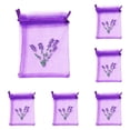 thumbnail image 2 of Hearthoom Lilac Small Organza Bags for Wedding Favors with Drawstring, Mini Mesh Gift Bags Jewelry Pouch for Candy Bridal Shower Party Favor Christmas As Show, 2 of 5