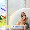 thumbnail image 4 of Frosted Window Privacy Film Static Cling Non-Adhesive for Glass Windows, Heat Control UV Blocking Sun Blocking Anti Glare, Day and Night Bathroom Home Office Cover, 17.5"x118", 4 of 9