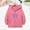Pink, variant on Vmberlty Kids Zip Up Hoodies Girl's Winter Small Print Fleece Lined Long Sleeve Hooded Zipper Sweatshirt Coats for 5-14 Years