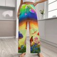 thumbnail image 2 of Magical Mushroom Garden-2 Pajamas For Women Loose Retro Night Pajama Pants Comfortable Sleepwear Bottoms Homewear, 2 of 6