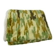thumbnail image 4 of Legacy Decor Green Camo Color Fur Fleece Sherpa Throw Blanket 50" x 60", 4 of 4