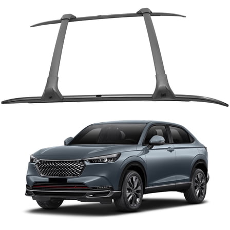 SCITOO Roof Side Rails & Crossbars Fit For Honda HR-V 2023-2024 220LBS,Heavy Duty Aluminum Roof Crossbars Rooftop Luggage Kayak Racks Carrier Black