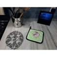 thumbnail image 4 of Siberian Husky #2 Green Flowers Pair of Pot Holders, 4 of 4