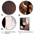 thumbnail image 3 of Designart Pink,Gold And Black Angel Wings II Canvas Wall Art, 3 of 5