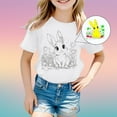 thumbnail image 4 of Kid Kid Diy Hand Painted Easter Shirt Boys Short Sleeve Shirts Summer Crewneck Tops Basic Tees Girls T Shirts Size 6-8 Years, 4 of 4