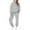 Grey, variant on XIMIN Kid Girls 2 Piece Outfits Oversized Sweatsuit Set Track Suits Hoodie Sweatshirts and Wide Leg Airport Travel Sweatpants with Pockets Tracksuits