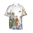 thumbnail image 2 of Daiia Herbs and Wildflowers Hawaiian Shirt for Men Gentle Cotton Regular Short Sleeve Casual-Small, 2 of 9
