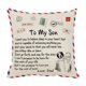 thumbnail image 1 of Naiovety Funda de almohada de piel de melocotón con letras de 45x45cm, diseño personalizado, funda de almohada decorativa, funda de cojín para el Decoración del hogar papa a hijo Naiovety HA002997-01, 1 of 1