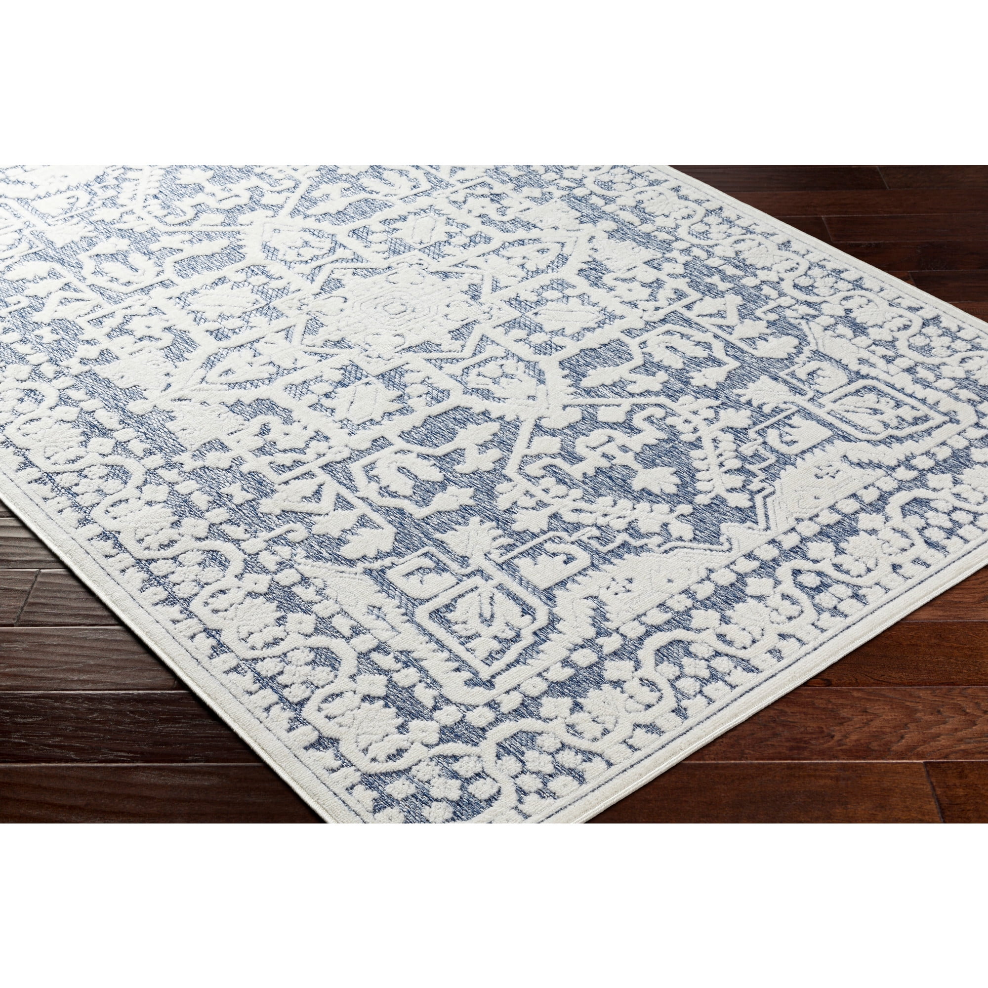 Artistic Weavers  Blue 5' x 8'  Indoor/Outdoor Rectangle Area Rug