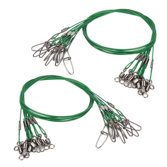 p>Ligne de Pêche Fil d'Acier Leader avec Fil d'Acier de Ligne de Pêche Pivotant avec Fil de Pêche Pivotant Ligne de Laisse Anti Morsure Ligne de Pêche Fil d'Acier Leader avec Roulement