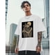thumbnail image 3 of T-Shirts for Men, Skeleton Cat Hug Crew Neck Cotton T-Shirt Men's Short Sleeve Retro, 3 of 8