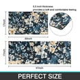 thumbnail image 7 of Pioneer Flower Floral Print Pattern Kitchen Rugs Sets Of 2,Anti Fatigue Kitchen Mat Rugs Non Slip Washable,Decorative Kitchen Floor Mats for Kitchen,Sink,Laundry,17"x30"+17"x47", 7 of 7