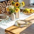 thumbnail image 4 of Spring Gnomes Round 13 Inch Placemats Set of 4, Botanical Yellow Flowers Leaves Wooden Plank HeatResistant Non Slip Place Mats for Dining Table, Wipeable Braided Kitchen Table Mats for Housewarming, 4 of 9