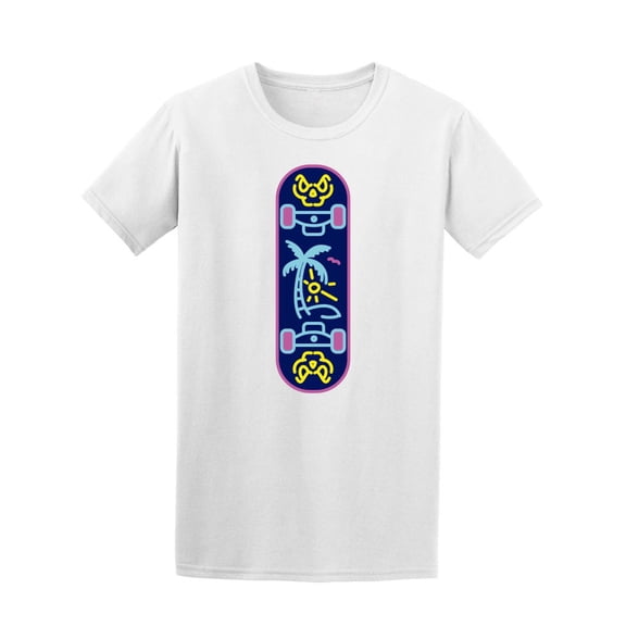 Skateboard Palm In In Sharp Effect Tree Tee Men's -Image by Shutterstock