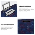 thumbnail image 4 of Haiem Blue Firework Luggage Cover Printed Suitcase Covers for Luggage Elastic Washable Suitcase Protector Fits 18-32 Inch Luggage-X-Large, 4 of 8