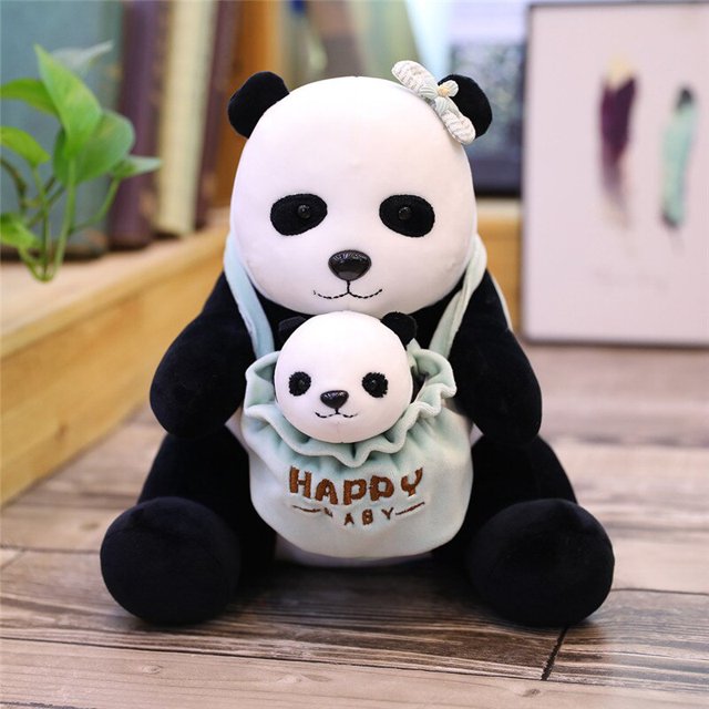Bonitos juguetes de peluche de animales de la selva, Panda chino, erizo, oso Polar, Tangolin, canguro, madre, muñeca bebé, alisado suave zhangyuxiang unisex