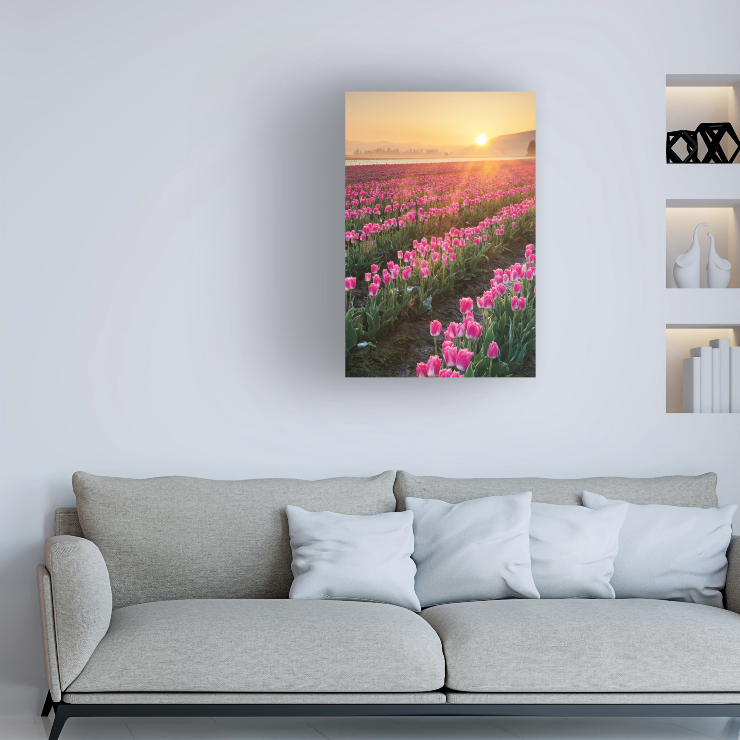 Trademark Fine Art 'Skagit Valley Tulips II' Canvas Art by Alan Majchrowicz