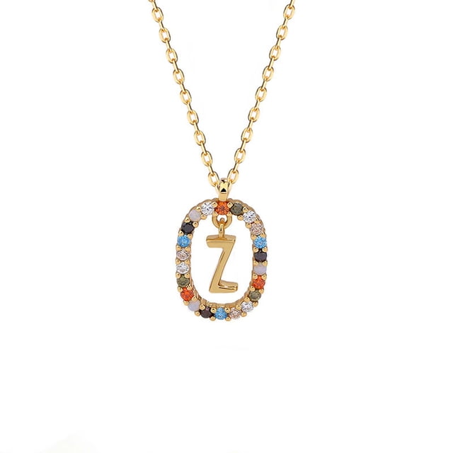 mtvxesu Necklaces Pendants Collier Lettre Design Mode Pendentif de Luxe