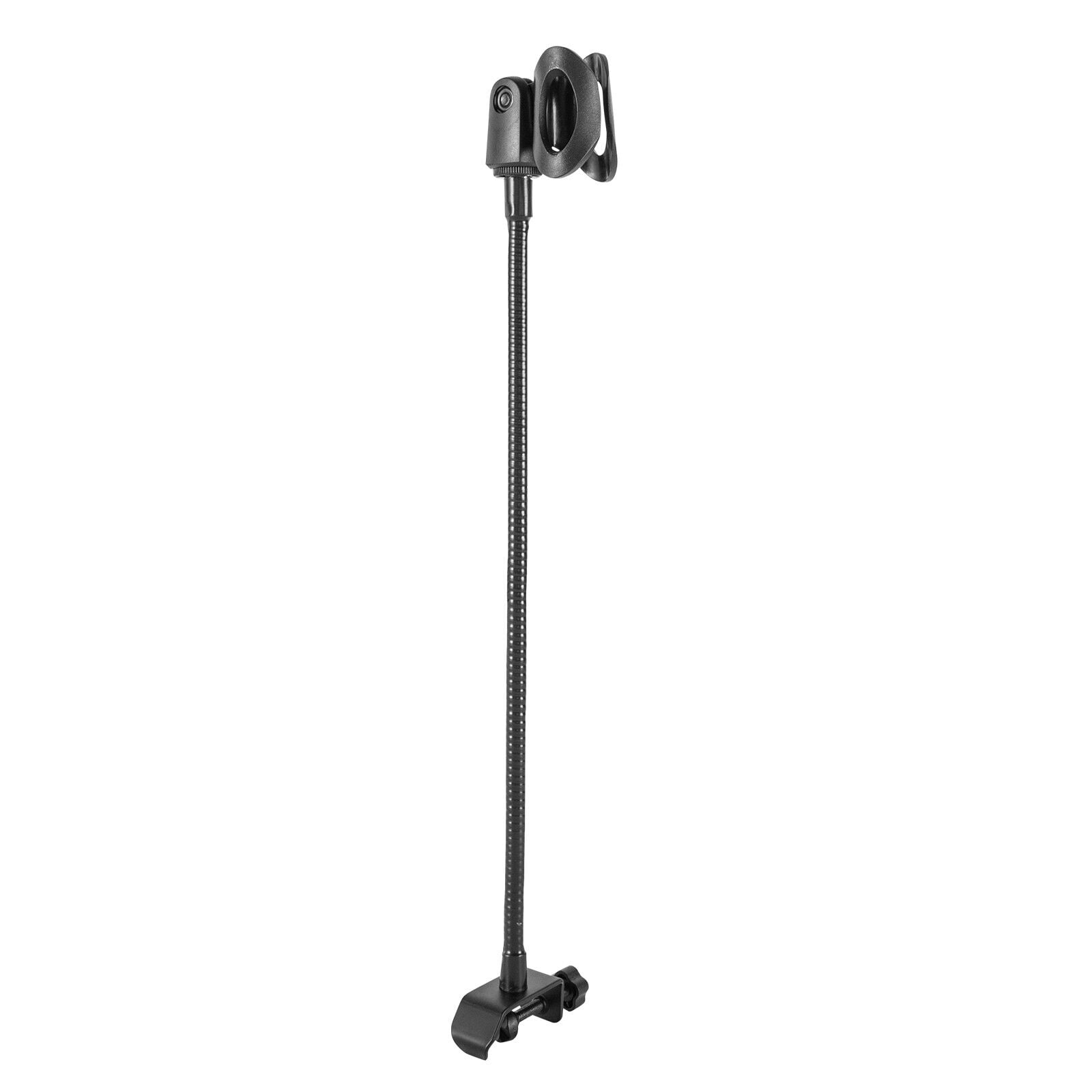Adjustable Gooseneck Bendable Microphone Stand with Desk Clamp for Radio Broadcasting Wired/ Wireless/ Recording Microphones