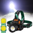 thumbnail image 1 of Linterna Frontal Led Recargable Con Sensor De Movimiento, Linterna Frontal Led Superbrillante Con Batería De 1200 Mah, Linterna De Cabeza Con Zoom Giratorio Impermeable Con 3 Modos De Iluminación Para Muyoka Hogar, 1 of 6