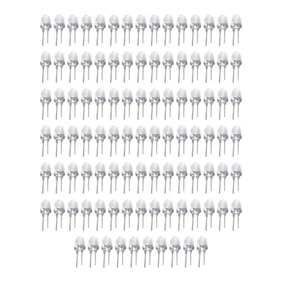 Cuentas de Lámpara LED Zulema 100 Piezas de Cabeza Redonda Transparente Azul