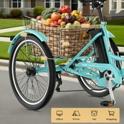 MOONCOOL 24/26 Electric Tricycle for Adults, 700W Peak Motor,7 Speeds Electric Trike w/ 36V 10.4Ah Removable lithium battery,3 Wheels Unisex Electric Bikes,16MPH,40Miles