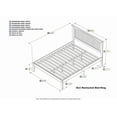 thumbnail image 7 of AFI Nantucket King Solid Wood Platform Bed, Grey, 7 of 7