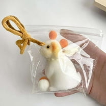 Rabbit Squeeze Stress Relief Toy, Soft Plush Fidget Ball, Cute Anxiety Reducer, Portable Relaxation Gadget, Fun Interactive Desk Companion