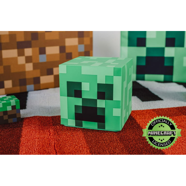 Minecraft Creeper Light with Official Creeper Sounds, Handheld Night Light  & Fun Minecraft Toy for Kids, Minecraft Room Decor