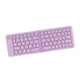 thumbnail image 1 of Teclado de computadora, escritura silenciosa eficiente, recargable, 68 teclas, teclado plegable para teléfono inteligente Púrpura, 1 of 8