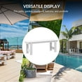 thumbnail image 4 of WestinTrends Ashore Outdoor HDPE 48" Modern Backless Patio Bench, White, 4 of 16