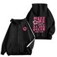 thumbnail image 2 of COMVALUE Cute Flower Hoodie for Woman Preppy Sweatshirts Trendy Puff Print Letter Graphic Hoodies Casual Pullover Tops (Black, XXL), 2 of 6